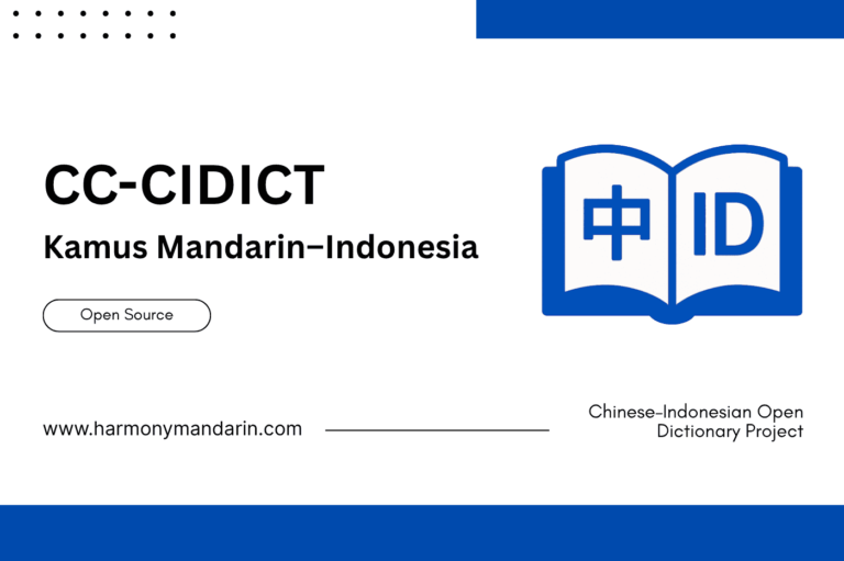 CC-CIDICT Kamus Mandarin–Indonesia Terbuka