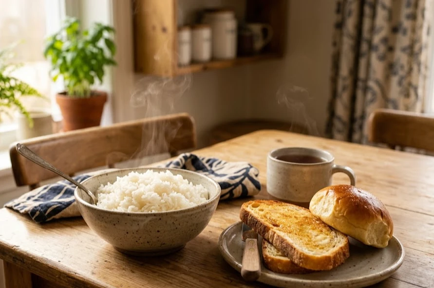 Nasi dan Roti, Teman Sarapan Saya